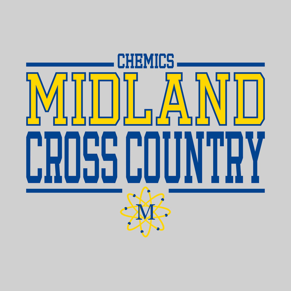 Midland Chemics - Cross Country - Bracketed School Name with Mascot