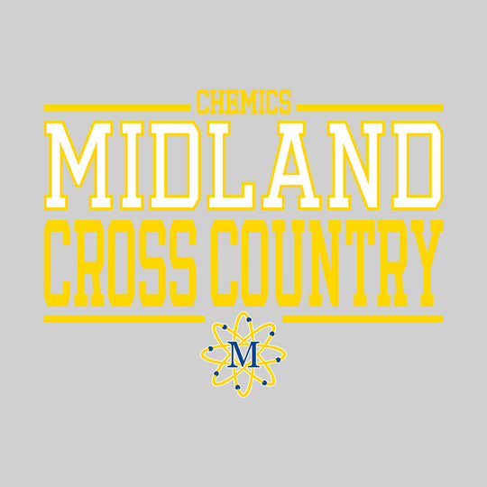Midland Chemics - Cross Country - Bracketed School Name with Mascot