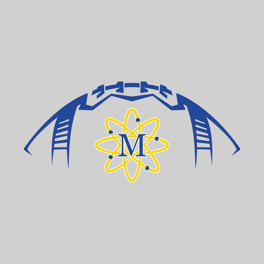 Midland Chemics - Football - Football Shape Outline with Center Mascot