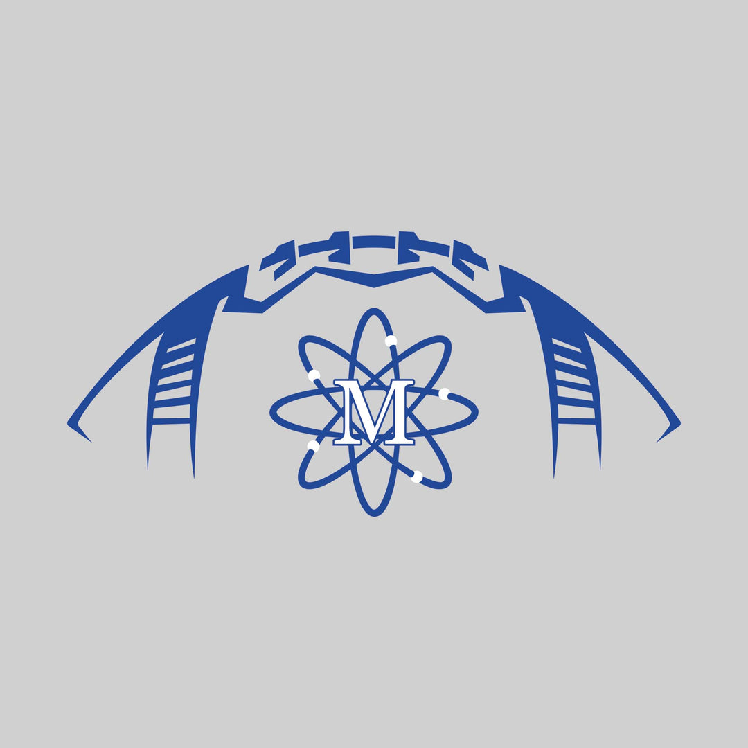 Midland Chemics - Football - Football Shape Outline with Center Mascot