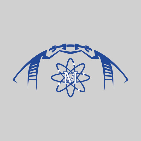 Midland Chemics - Football - Football Shape Outline with Center Mascot