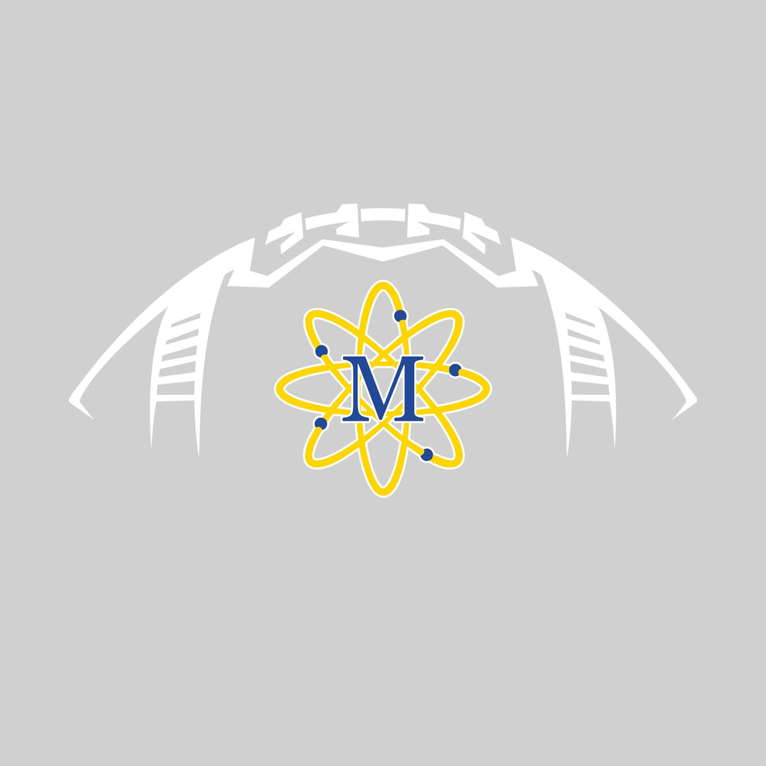 Midland Chemics - Football - Football Shape Outline with Center Mascot