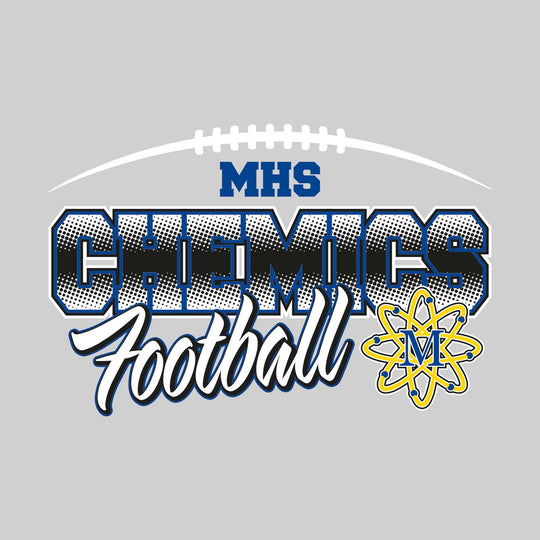 Midland Chemics - Football - Halftone with Mascot