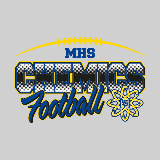 Midland Chemics - Football - Halftone with Mascot