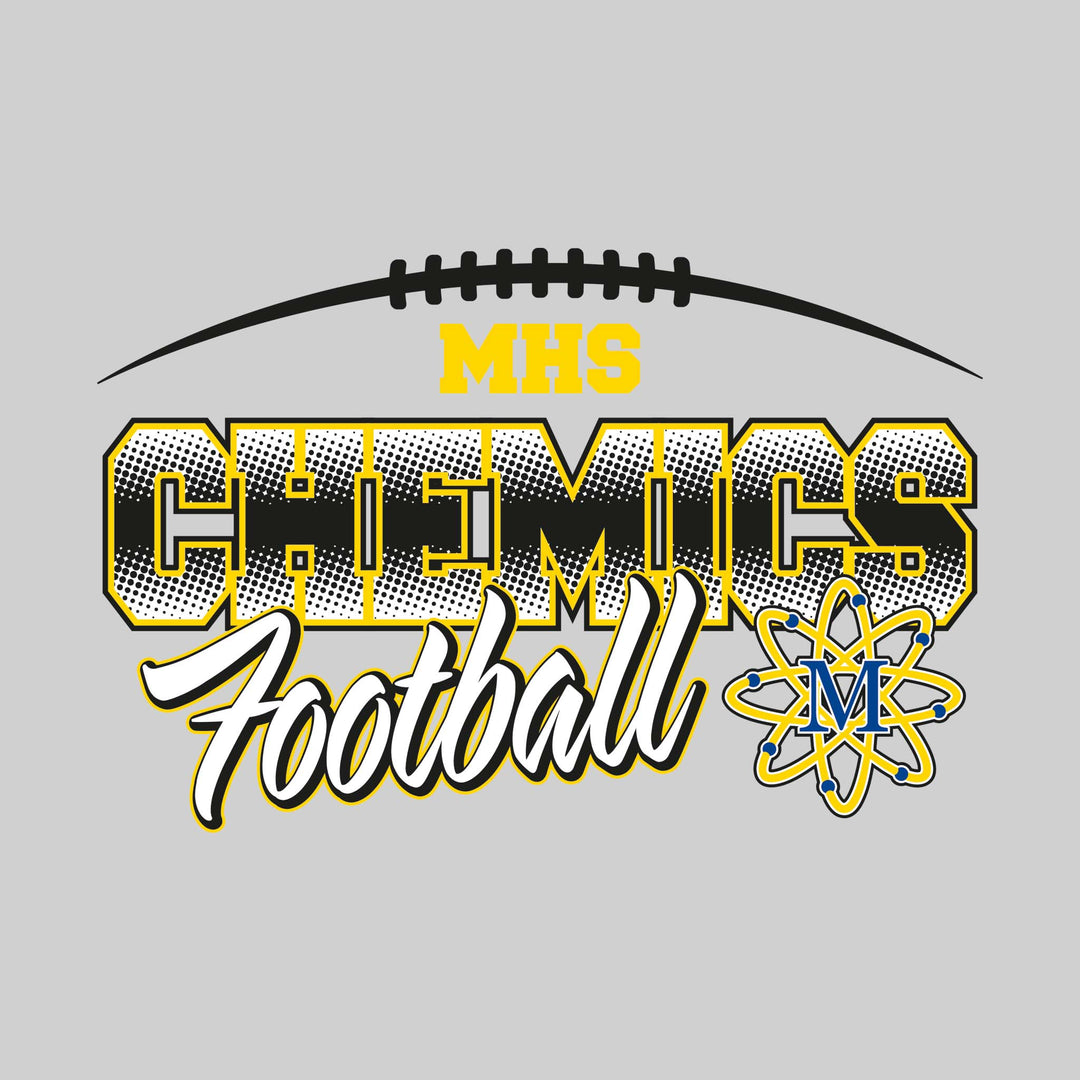 Midland Chemics - Football - Halftone with Mascot