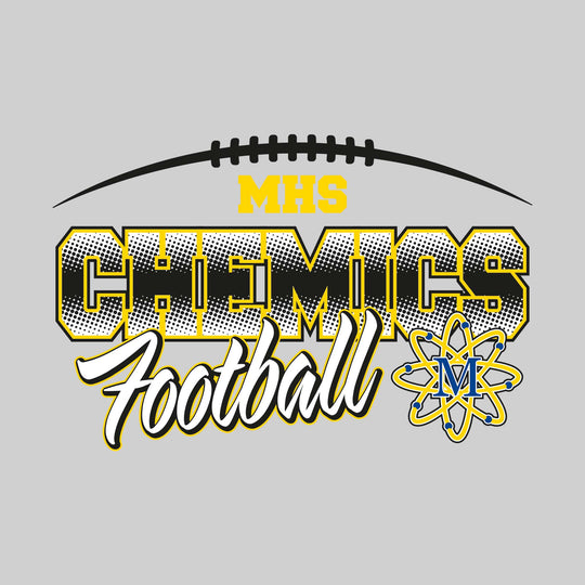 Midland Chemics - Football - Halftone with Mascot
