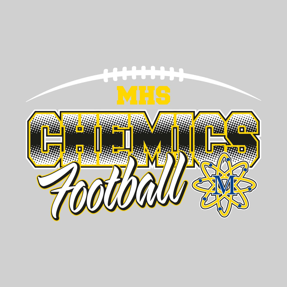 Midland Chemics - Football - Halftone with Mascot