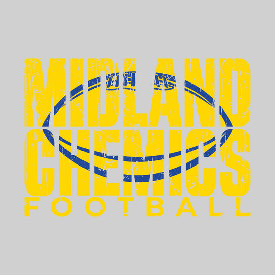 Midland Chemics - Football - Midland Chemics Football with Football Shape Inset