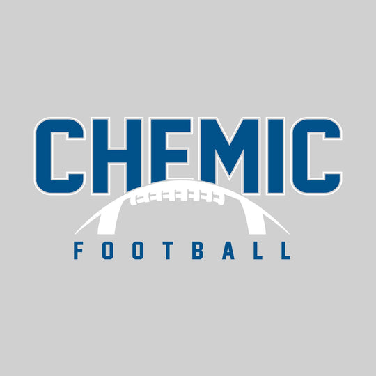 Midland Chemics - Football - Outlined Chemic with Half Football Shape