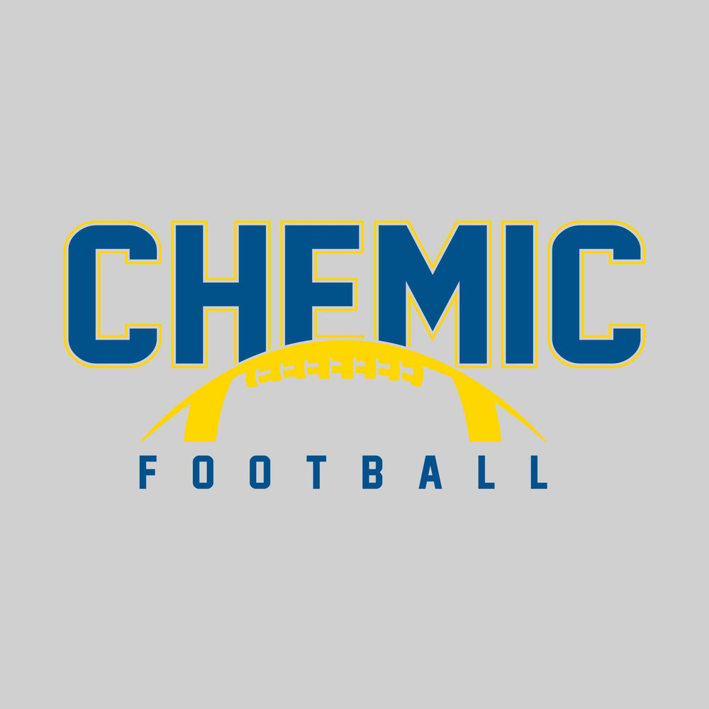 Midland Chemics - Football - Outlined Chemic with Half Football Shape