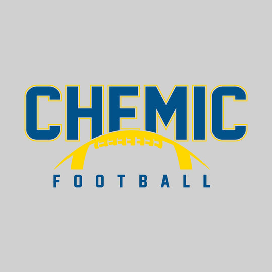 Midland Chemics - Football - Outlined Chemic with Half Football Shape