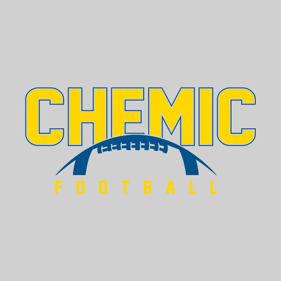 Midland Chemics - Football - Outlined Chemic with Half Football Shape