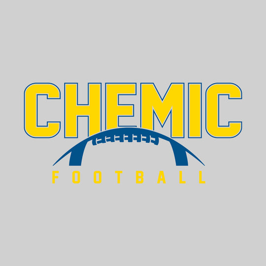 Midland Chemics - Football - Outlined Chemic with Half Football Shape