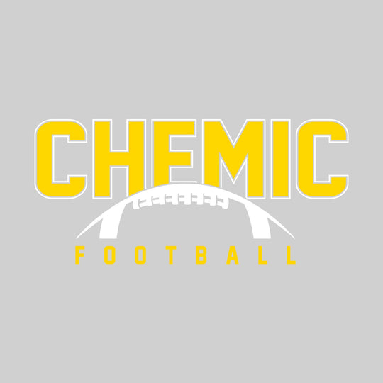 Midland Chemics - Football - Outlined Chemic with Half Football Shape