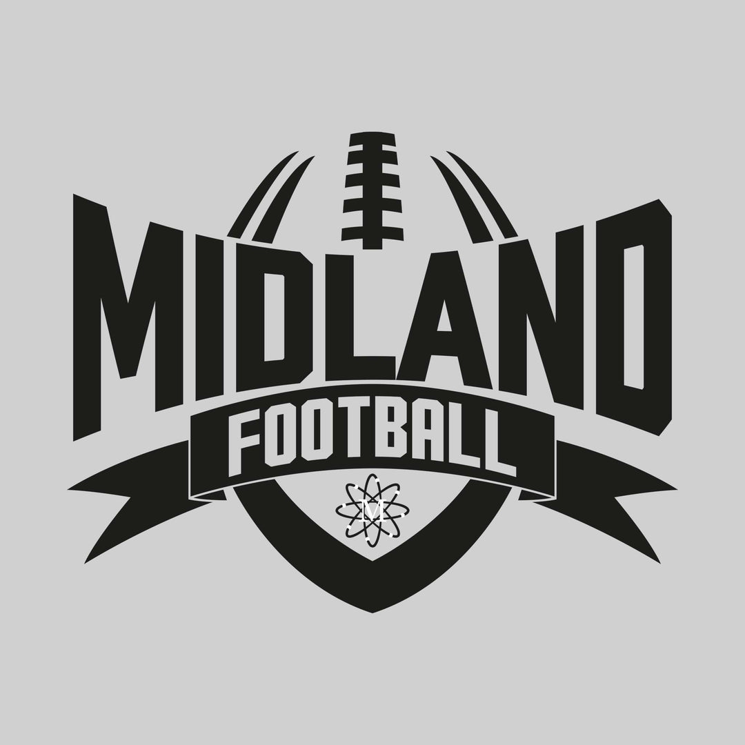 Midland Chemics - Football - School Name with Football Shape and Banner