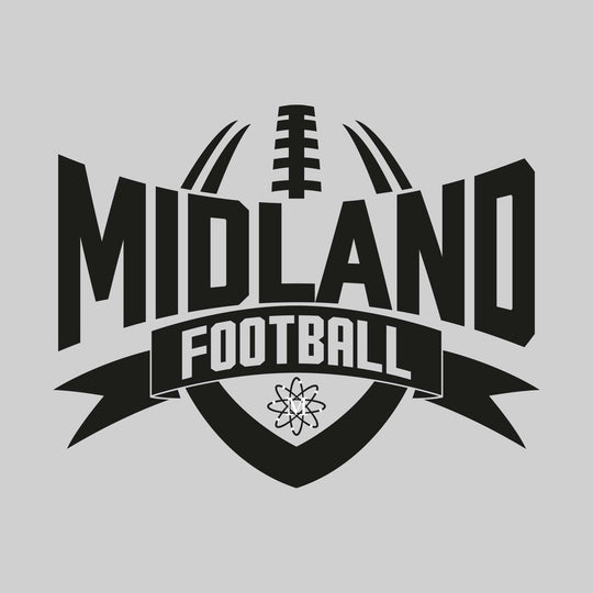 Midland Chemics - Football - School Name with Football Shape and Banner