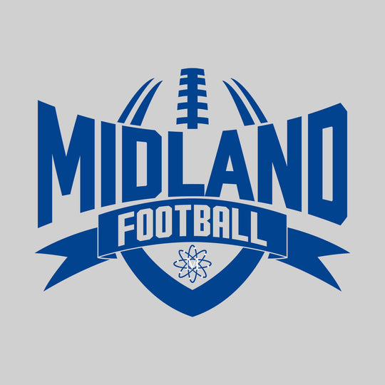Midland Chemics - Football - School Name with Football Shape and Banner
