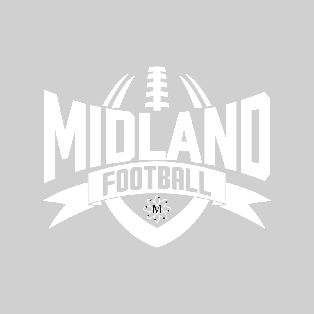 Midland Chemics - Football - School Name with Football Shape and Banner