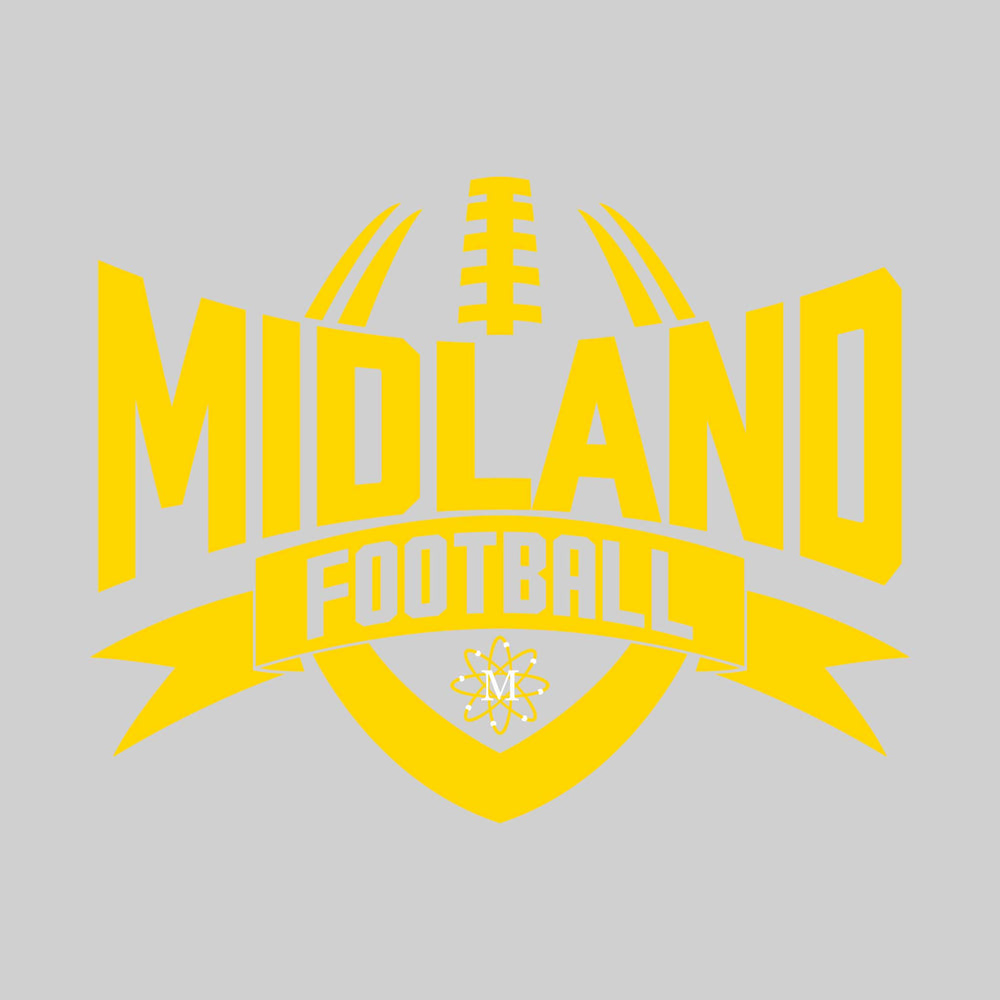 Midland Chemics - Football - School Name with Football Shape and Banner