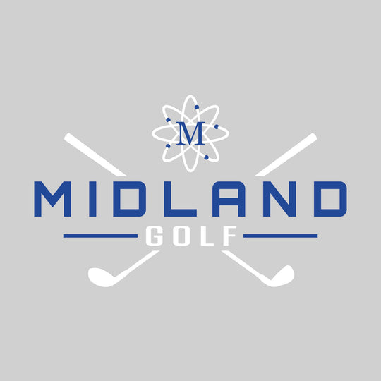 Midland Chemics - Golf - School Name with Crossed Clubs