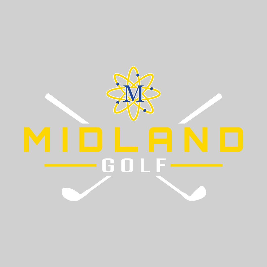Midland Chemics - Golf - School Name with Crossed Clubs