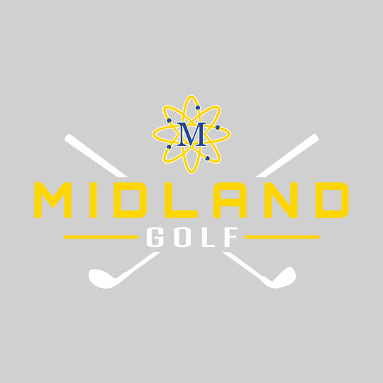 Midland Chemics - Golf - School Name with Crossed Clubs