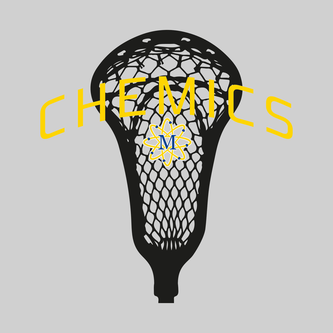 Midland Chemics - Lacrosse - Arched Chemics Over Lacrosse Stick with Logo