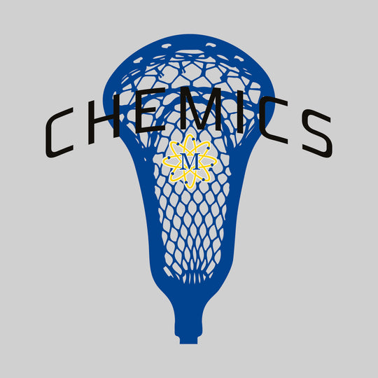 Midland Chemics - Lacrosse - Arched Chemics Over Lacrosse Stick with Logo