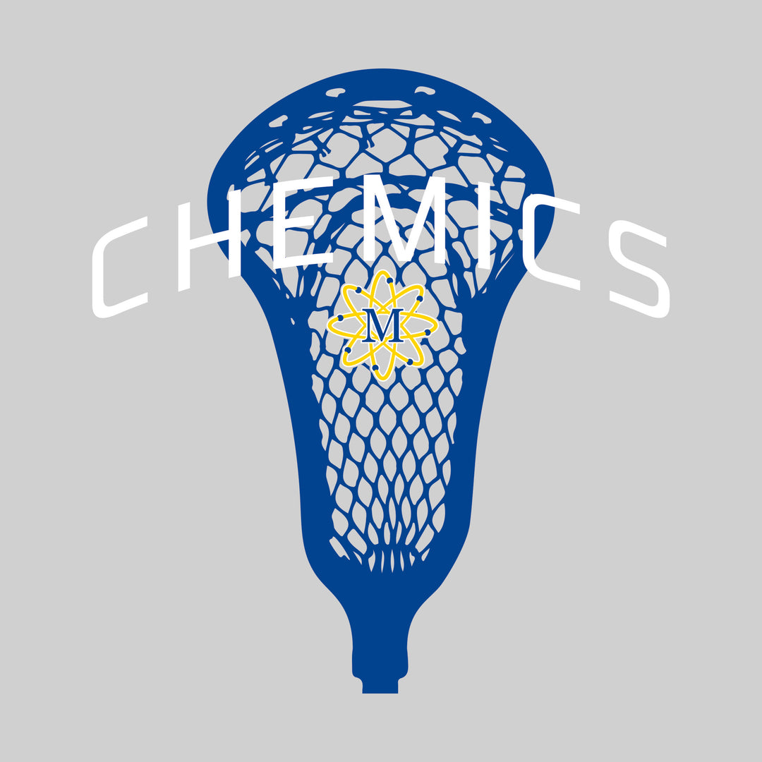 Midland Chemics - Lacrosse - Arched Chemics Over Lacrosse Stick with Logo