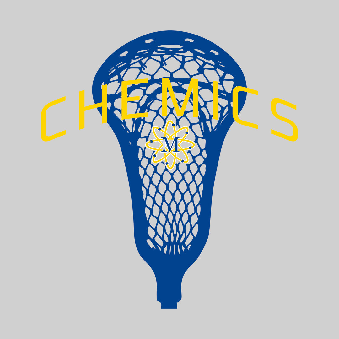 Midland Chemics - Lacrosse - Arched Chemics Over Lacrosse Stick with Logo