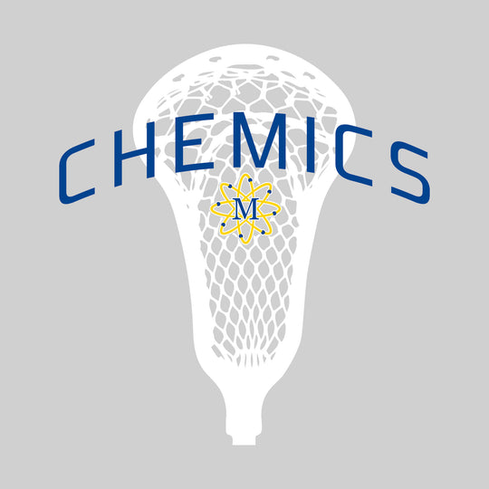 Midland Chemics - Lacrosse - Arched Chemics Over Lacrosse Stick with Logo