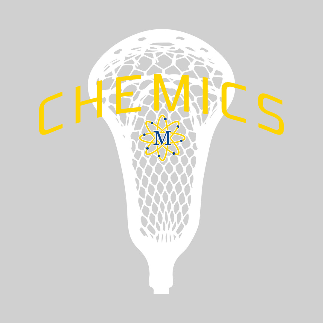 Midland Chemics - Lacrosse - Arched Chemics Over Lacrosse Stick with Logo