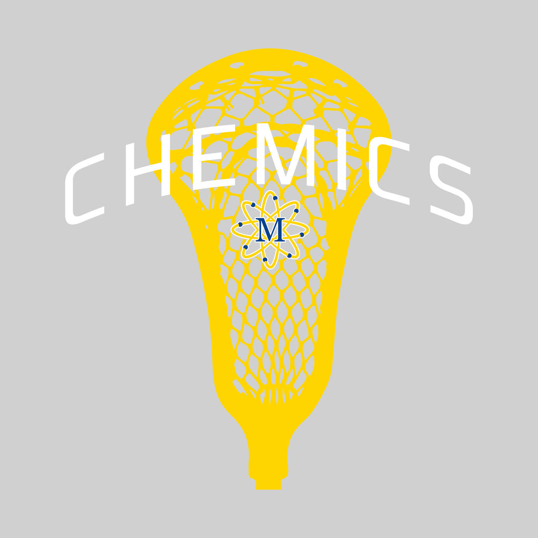 Midland Chemics - Lacrosse - Arched Chemics Over Lacrosse Stick with Logo