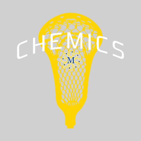 Midland Chemics - Lacrosse - Arched Chemics Over Lacrosse Stick with Logo