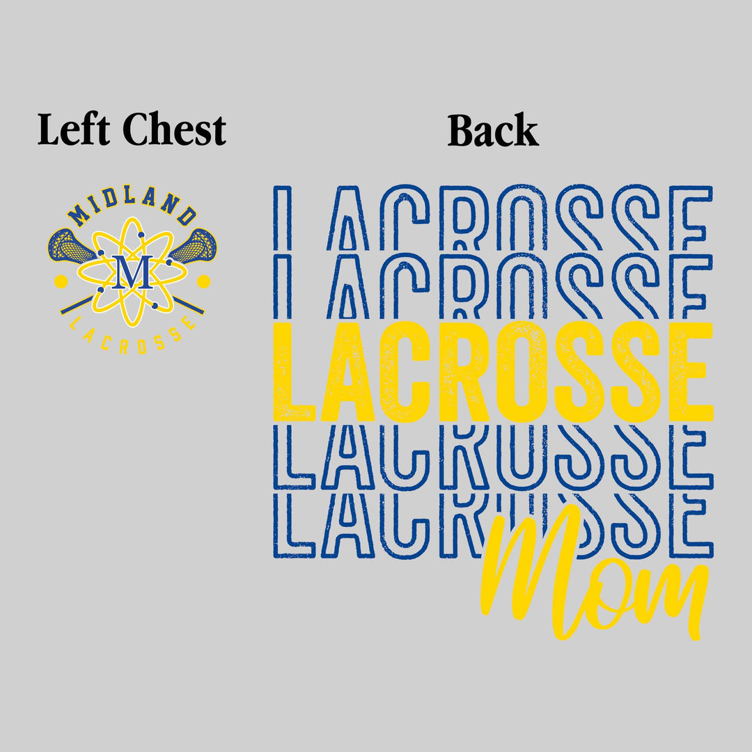 Midland Chemics - Lacrosse - Lacrosse Mom - Lacrosse Repeated with Left Chest