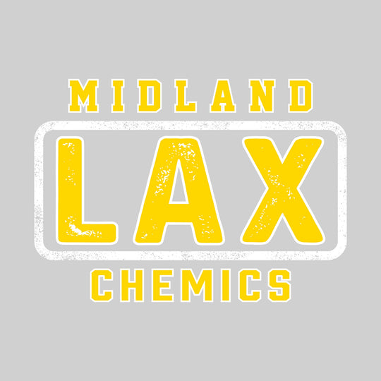 Midland Chemics - Lacrosse - Midland Framed LAX with Mascot Name - Distressed