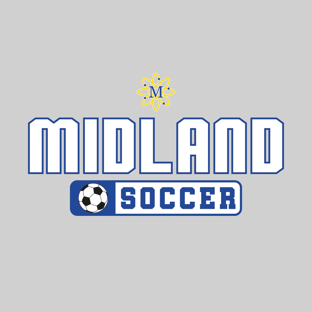 Midland Chemics - Soccer - Mascot with School Name Over Soccer