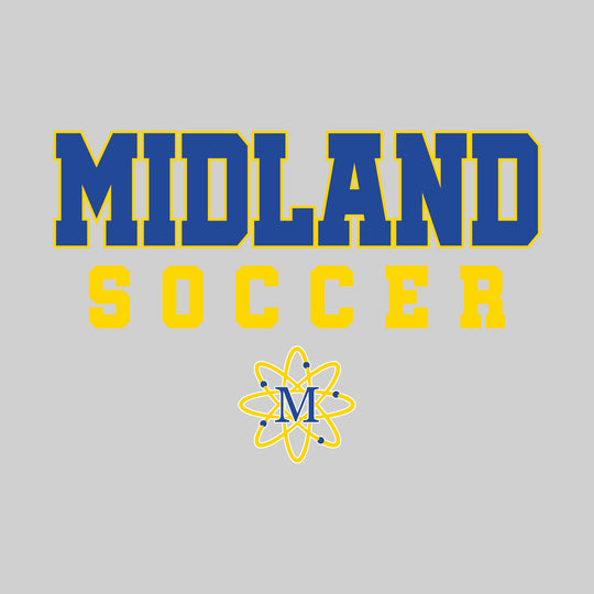 Midland Chemics - Soccer - Outlined School Name with Soccer &amp; Mascot