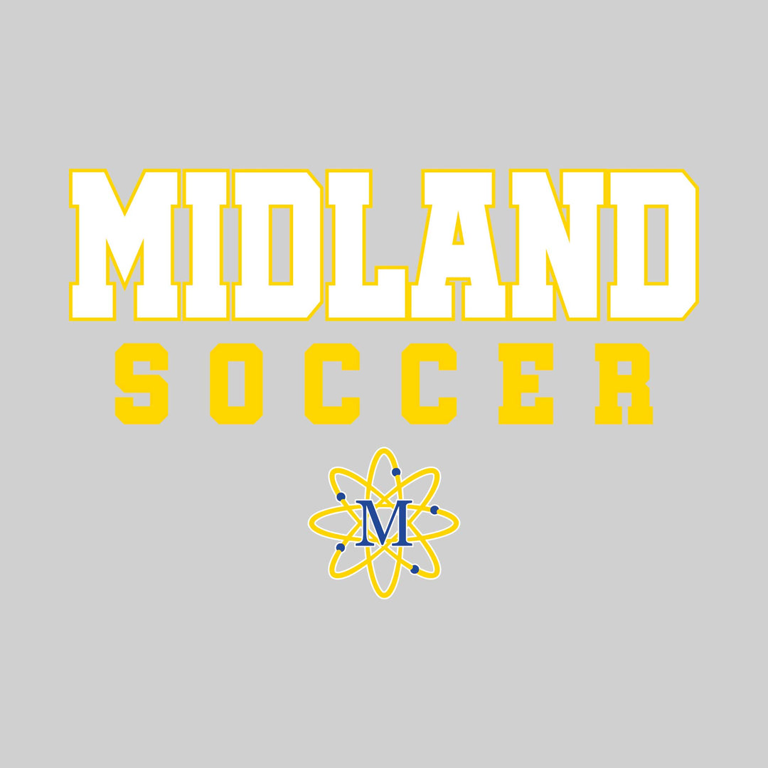 Midland Chemics - Soccer - Outlined School Name with Soccer &amp; Mascot