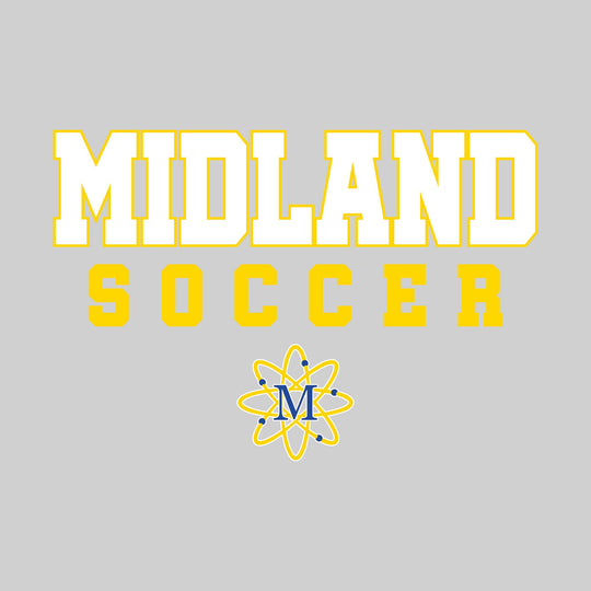 Midland Chemics - Soccer - Outlined School Name with Soccer &amp; Mascot