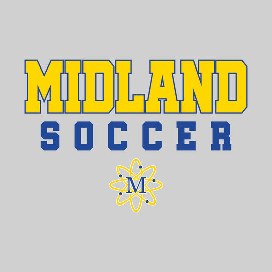 Midland Chemics - Soccer - Outlined School Name with Soccer &amp; Mascot