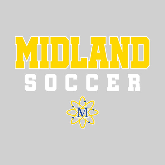 Midland Chemics - Soccer - Outlined School Name with Soccer &amp; Mascot