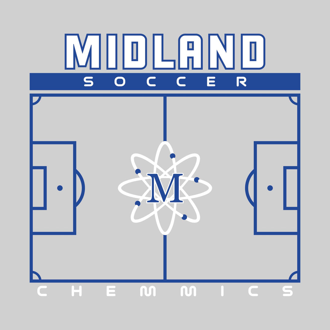 Midland Chemics - Soccer - Pitch Lines with School Name &amp; Mascot