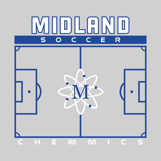 Midland Chemics - Soccer - Pitch Lines with School Name &amp; Mascot