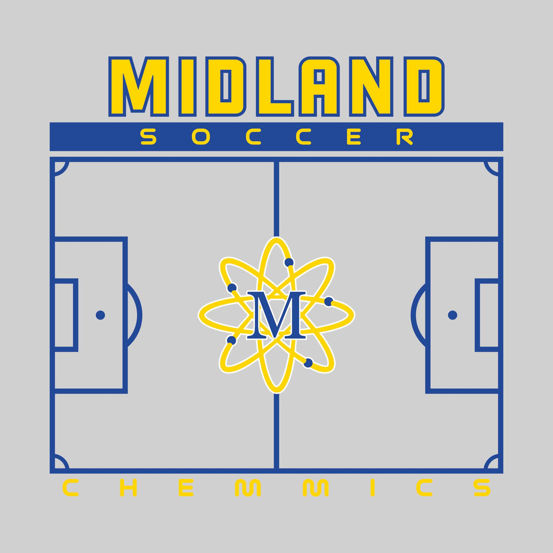 Midland Chemics - Soccer - Pitch Lines with School Name &amp; Mascot