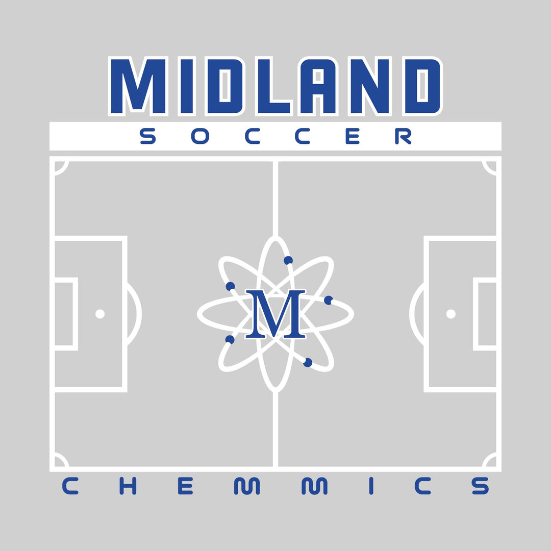 Midland Chemics - Soccer - Pitch Lines with School Name &amp; Mascot