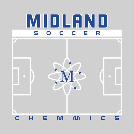 Midland Chemics - Soccer - Pitch Lines with School Name &amp; Mascot