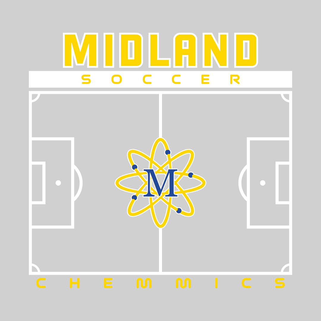 Midland Chemics - Soccer - Pitch Lines with School Name &amp; Mascot