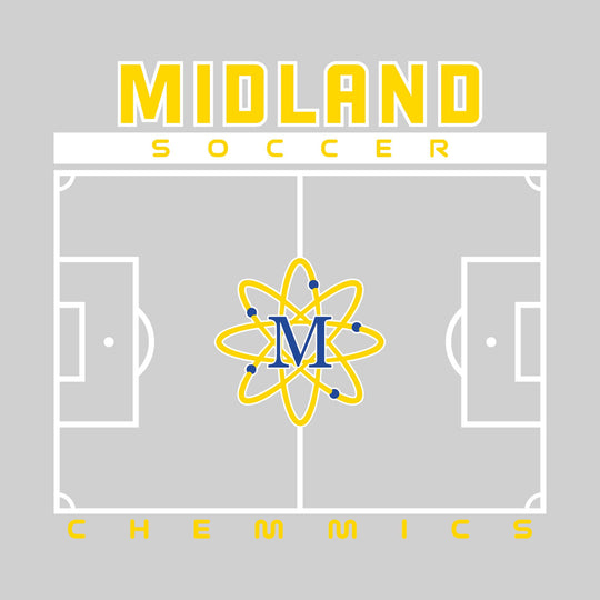 Midland Chemics - Soccer - Pitch Lines with School Name &amp; Mascot