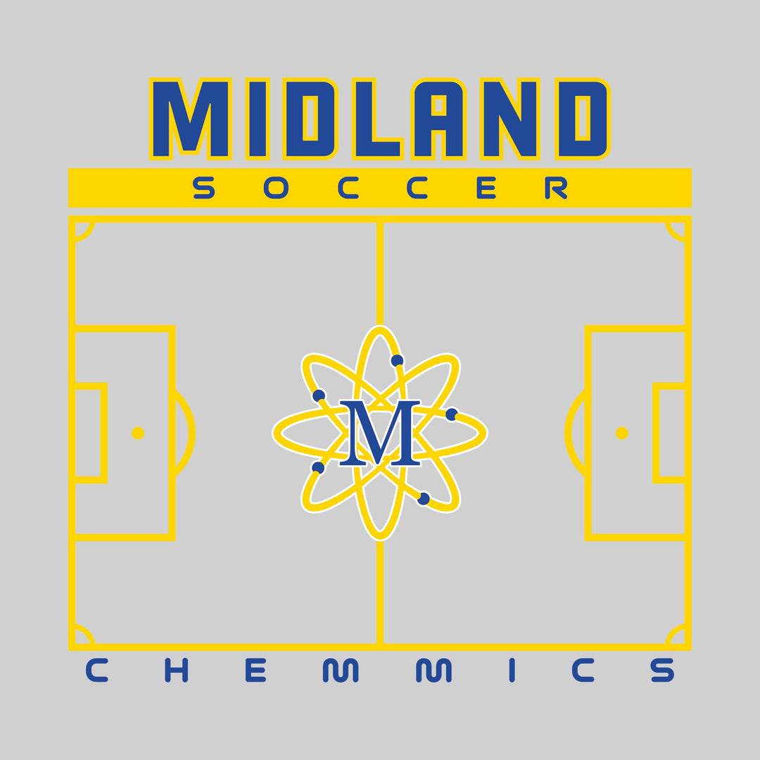 Midland Chemics - Soccer - Pitch Lines with School Name &amp; Mascot